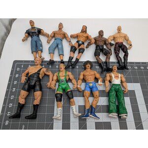 Jakks Pacific WWE Wrestling Action Figure Lot Triple‎ H Cena Finlay Lashley Kane